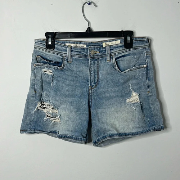 Pilcro and the Letterpress Distressed Denim Jean Shorts - Picture 2 of 5